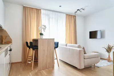 TV/Unterhaltungsangebot in der Unterkunft Bright, Modern Apartment Vienna, Near U6 and City Center