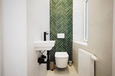 Ein Badezimmer in der Unterkunft HeyMi Apartments Zentagasse