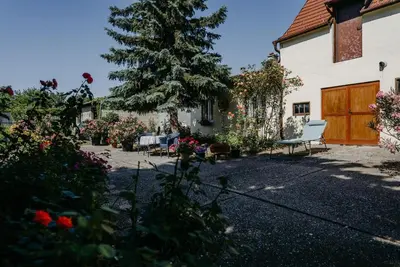 Ein Garten an der Unterkunft Das kleine Haus