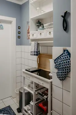 Küche/Küchenzeile in der Unterkunft Das kleine Haus