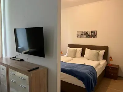 TV/Unterhaltungsangebot in der Unterkunft Grand Central Station Apartments I contactless check-in