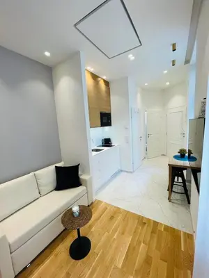 Küche/Küchenzeile in der Unterkunft ZEUS Design Apartment Erlach #37