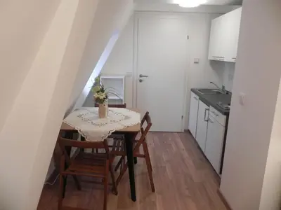 Küche/Küchenzeile in der Unterkunft Schloss-Appartements
