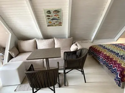 Ein Bett oder Betten in einem Zimmer der Unterkunft Seehütte Neusiedlersee - Waterfront 2