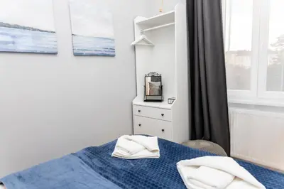 Ein Bett oder Betten in einem Zimmer der Unterkunft Austrian designed Home close to city centre