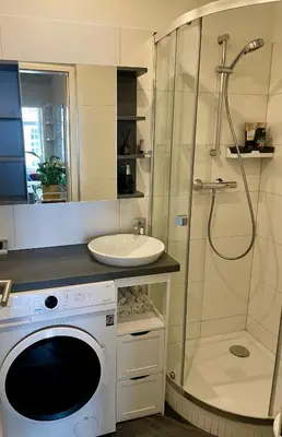 Ein Badezimmer in der Unterkunft Your home in Vienna Self Check In