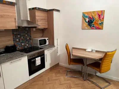 Küche/Küchenzeile in der Unterkunft S&E Apartments Vienna