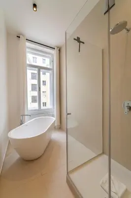 Ein Badezimmer in der Unterkunft josef's home I Deluxe Apartment in Ideal Location