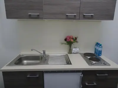 Küche/Küchenzeile in der Unterkunft Centre Apartments