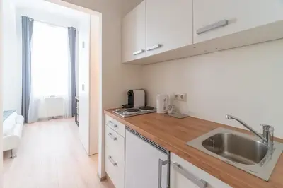 Küche/Küchenzeile in der Unterkunft Centre Apartments