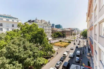 Ein allgemeiner Blick auf Wien oder ein Stadtblick von der Ferienwohnung aus