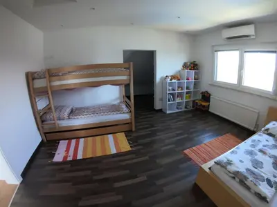 Ein Bett oder Betten in einem Zimmer der Unterkunft Ferienwohnung Pauli