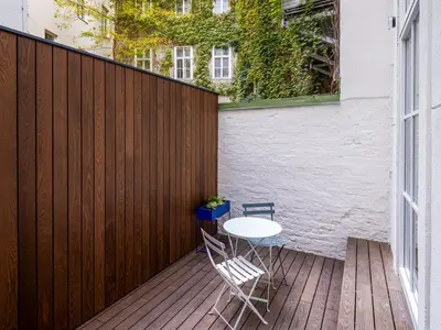 Ein Balkon oder eine Terrasse in der Unterkunft grätzlhotel Serviten