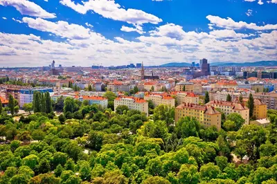 Ein allgemeiner Blick auf Wien oder ein Stadtblick von der Ferienwohnung aus