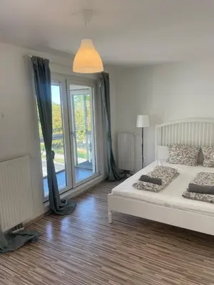 Ein Bett oder Betten in einem Zimmer der Unterkunft Vienna City Apartment 1230 Vienna