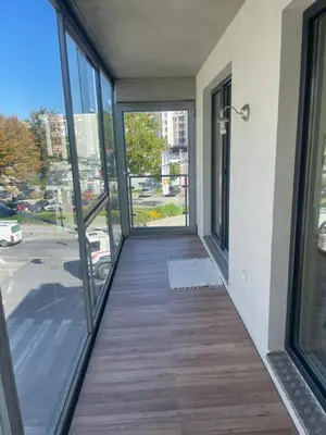 Ein Balkon oder eine Terrasse in der Unterkunft Vienna City Apartment 1230 Vienna