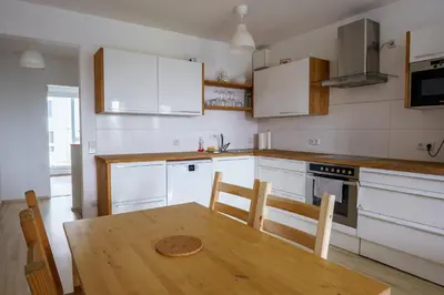 Küche/Küchenzeile in der Unterkunft Vienna City Apartment 1230 Vienna