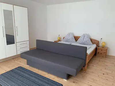 Ein Bett oder Betten in einem Zimmer der Unterkunft Kieslinghof