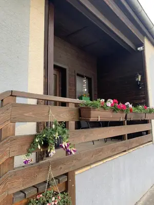 Ein Balkon oder eine Terrasse in der Unterkunft Kieslinghof