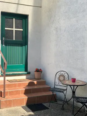 Ein Balkon oder eine Terrasse in der Unterkunft Kieslinghof