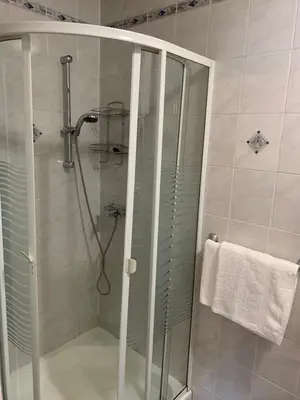 Ein Badezimmer in der Unterkunft Kieslinghof