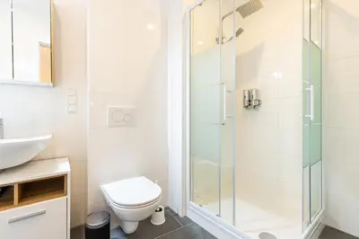 Ein Badezimmer in der Unterkunft Open Space with Free parking - Leopoldstadt
