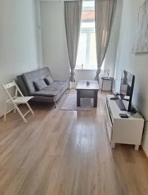 Ein Sitzbereich in der Unterkunft Apartment RITHEL