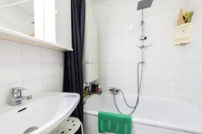 Ein Badezimmer in der Unterkunft Apt Grohgasse nahe U Bahn