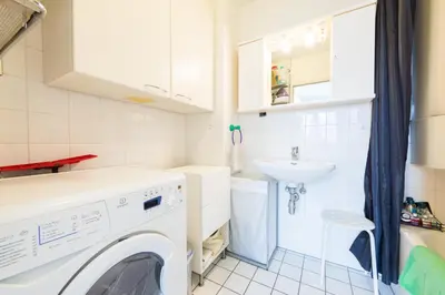 Küche/Küchenzeile in der Unterkunft Apt Grohgasse nahe U Bahn
