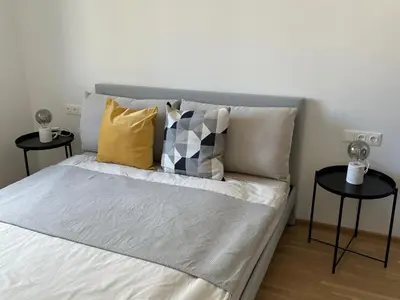 Ein Bett oder Betten in einem Zimmer der Unterkunft Terrace Flair