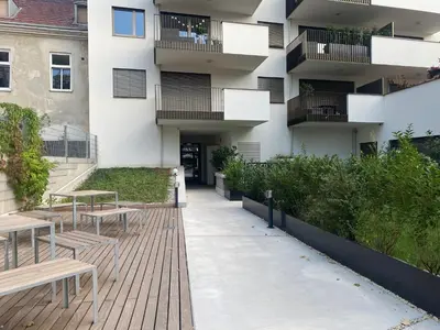 Das Gebäude in dem sich die Ferienwohnung befindet