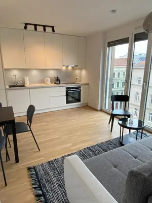 Küche/Küchenzeile in der Unterkunft Urban Lifestyle