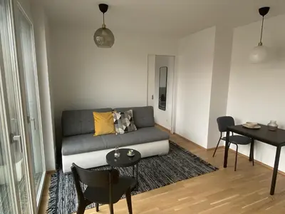 Ein Sitzbereich in der Unterkunft Urban Lifestyle