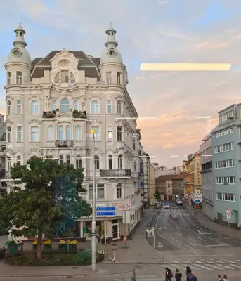 Ein allgemeiner Blick auf Wien oder ein Stadtblick von der Ferienwohnung aus