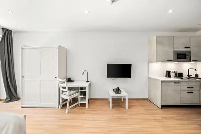 Küche/Küchenzeile in der Unterkunft VibeStudio 403 - Central Vienna 1090 - 50m2 - Self Check-In - AC