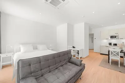Küche/Küchenzeile in der Unterkunft VibeStudio 402 - Central Vienna 1090 - 50m2 - Self Check-In - AC