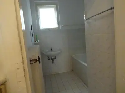 Ein Badezimmer in der Unterkunft Helle freundliche Wohnung im Zentrum