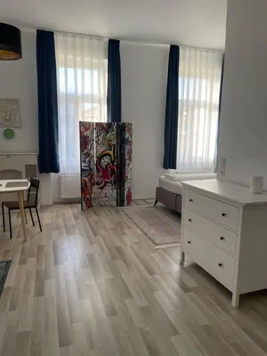 Ein Bett oder Betten in einem Zimmer der Unterkunft Gesamte Unterkunft im Zentrum von Wien Top 27