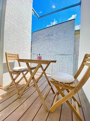 Ein Balkon oder eine Terrasse in der Unterkunft Steiner Residences Vienna Reumannplatz