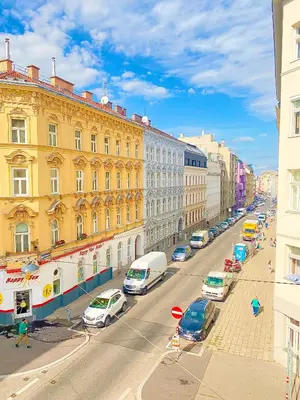 Ein allgemeiner Blick auf Wien oder ein Stadtblick von der Ferienwohnung aus