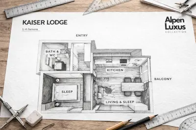 Grundriss der Unterkunft KAISER LODGE - by AlpenLuxus Collection