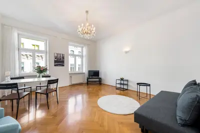 Ein Sitzbereich in der Unterkunft A&S Center Apartment Vienna