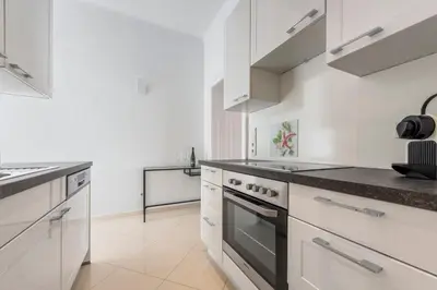 Küche/Küchenzeile in der Unterkunft A&S Center Apartment Vienna