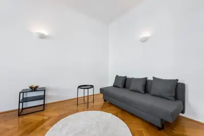 Ein Sitzbereich in der Unterkunft A&S Center Apartment Vienna