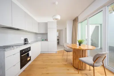 Küche/Küchenzeile in der Unterkunft STAD10 - Apartments very close to subway U2 Stadlau