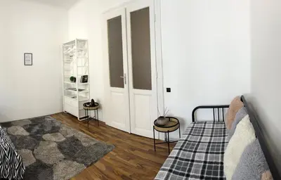 Ein Sitzbereich in der Unterkunft Big and comfortable Mariahilfer Apartment