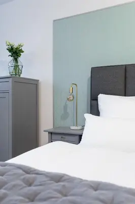 Ein Bett oder Betten in einem Zimmer der Unterkunft New Luxus Studio - 10min Centre - Markus apartment