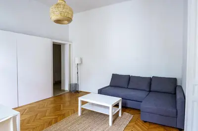Ein Sitzbereich in der Unterkunft Vienna City Apartments Naschmarkt