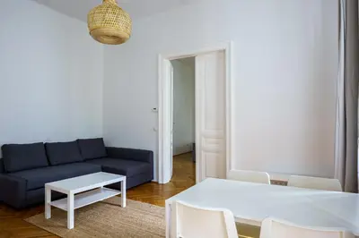 Ein Sitzbereich in der Unterkunft Vienna City Apartments Naschmarkt