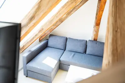 Ein Sitzbereich in der Unterkunft Central Living Apartments - Berggasse